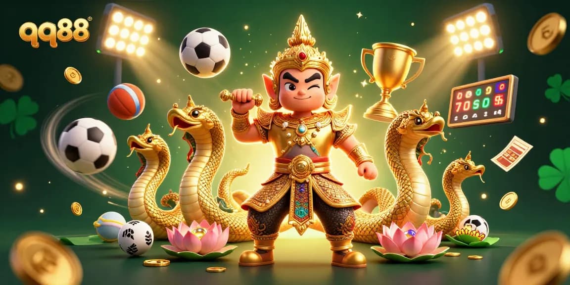 Engage with qq88 to win big in this vibrant online casino scene filled with dynamic sports elements and rich visuals.