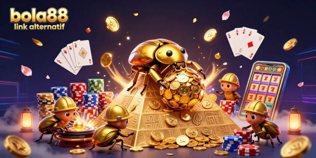 Engage in thrilling gameplay with bola88 link alternatif, featuring vibrant 3D casino action.