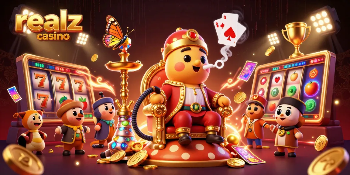 Experience the excitement of realz casino with dynamic slot elements and engaging characters.