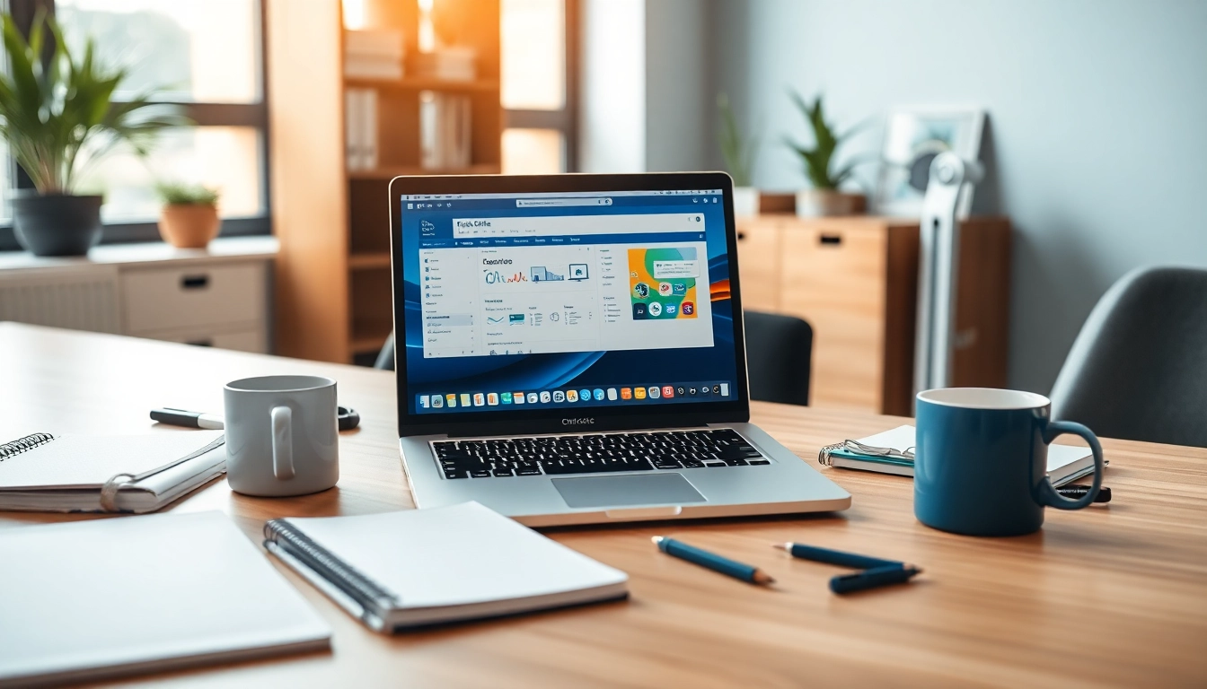 Microsoft Office 2024 für Mac OS kaufen in einem modernen Arbeitsplatz mit Macbook.