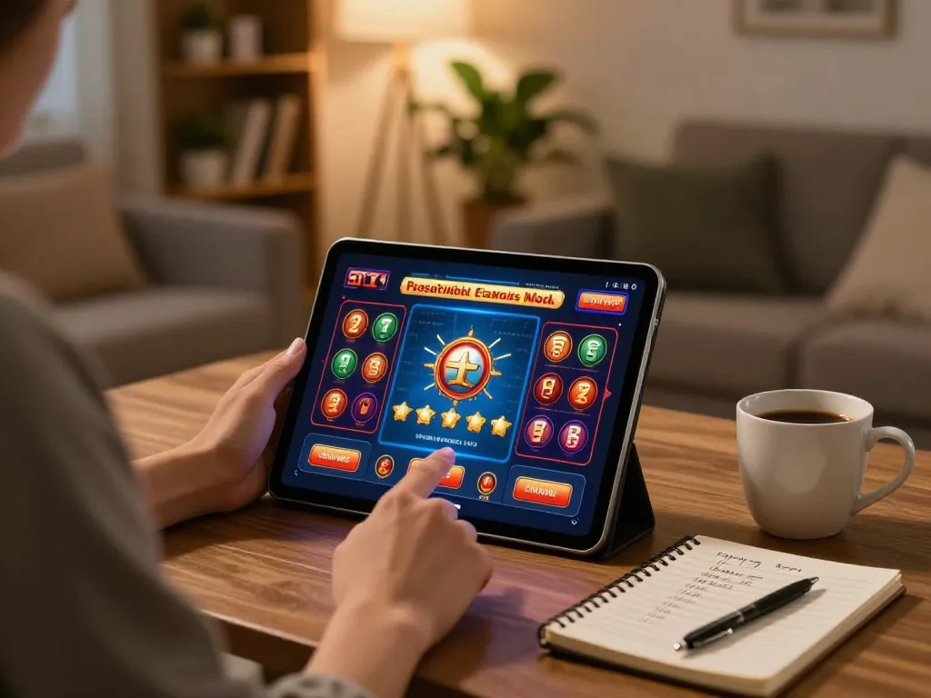 Engaging with online casino games on tablet at home for 789bet đăng ký experience