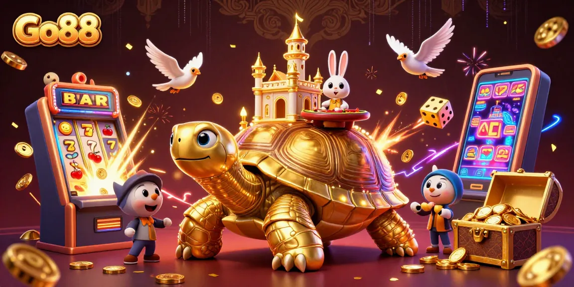 Engage with Go88's vibrant casino world featuring dynamic characters and lively game elements.